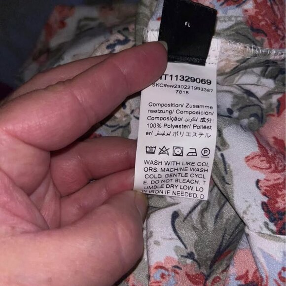 Floral Print Cold Shoulder Summer Blouse, size 12 - Picture 7 of 10